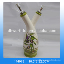 Wholesale decorative olive oil bottles,ceramic olive oil dispenser